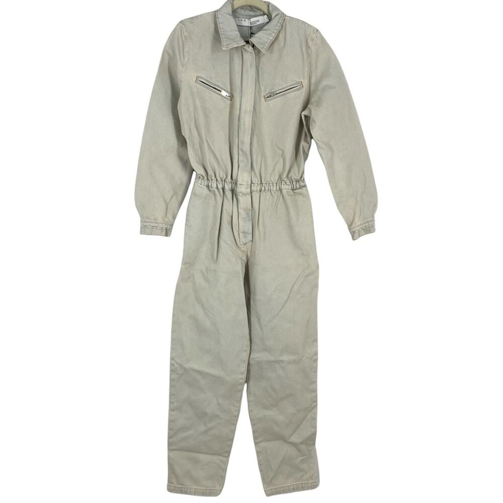 IRO Rialto Denim Jumpsuit Light Blue Women’s Size 36 NWT